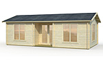 Anna 26.8+1.9sqm log cabin kits