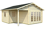 Irene 21.9+5.2sqm log cabin kits