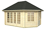 Hanna 20.3sqm log cabin kits