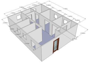 Bespoke log cabin 3D plans