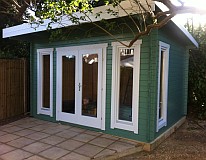 garden office log cabins